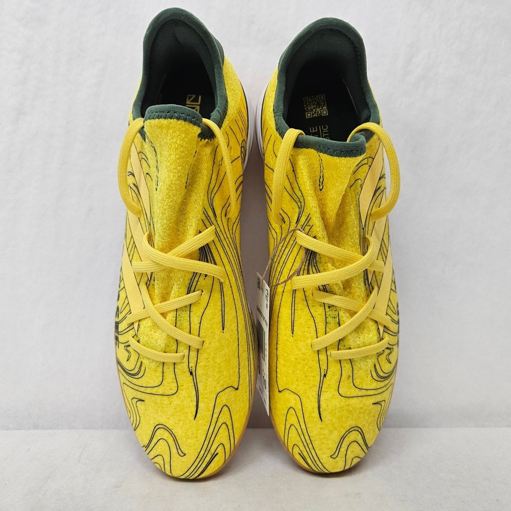Adidas Gamemode Knit PB IN Indoor Soccer Shoe HR1741 Yellow Green Mens Size 9.5 - Picture 5 of 9